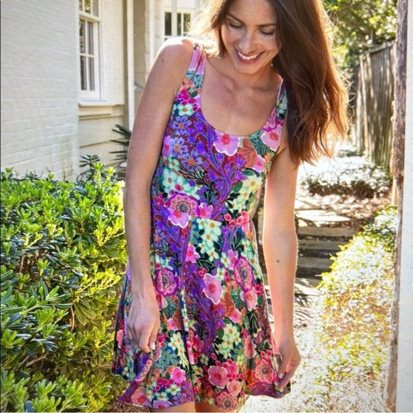 NATURAL LIFE Dresses & Skirts - NWT Natural Life Opal Buttersoft Ballet Dress Size Small Floral A-Line Stretch